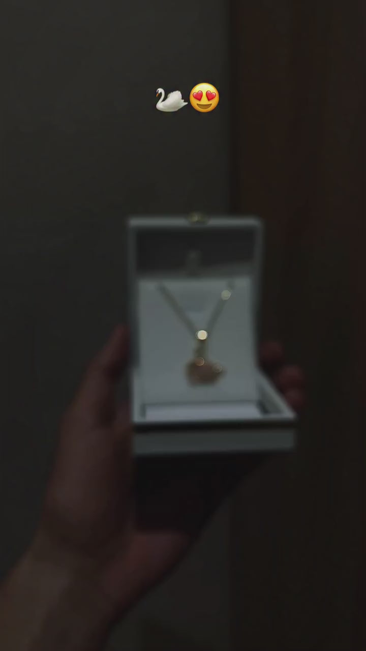 SWAN NECKLACE Golden / Silver