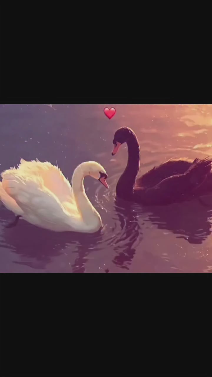 SWAN NECKLACE Golden / Silver