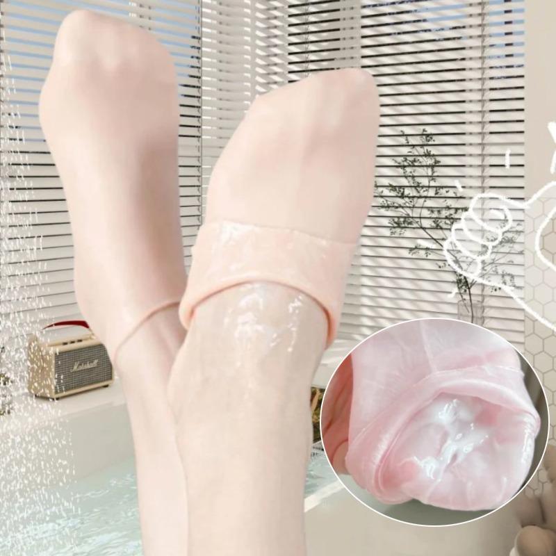 Unisex Silicone Anti-Crack Moisturizing Socks - 1 Pair