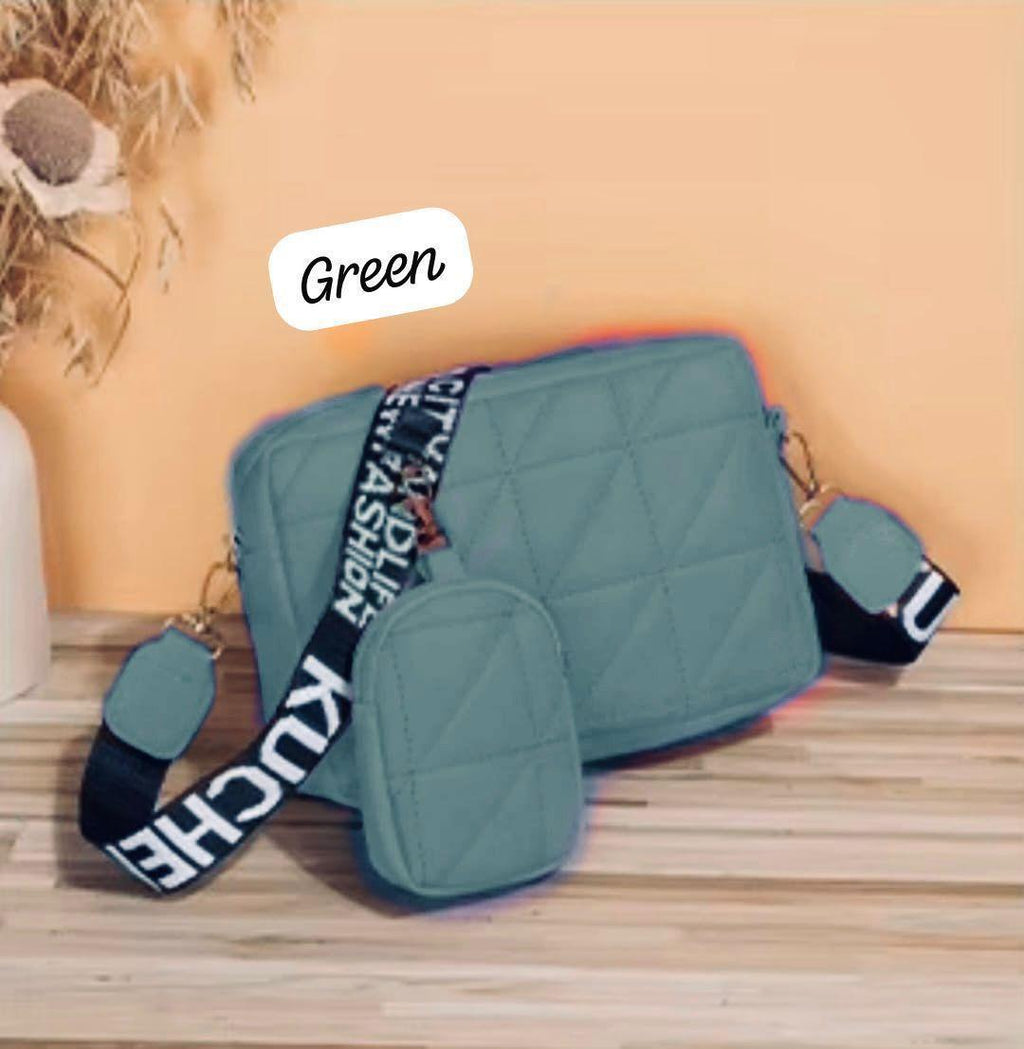 Stylish Girl's Multicolor Crossbody Bag - 1 Pc