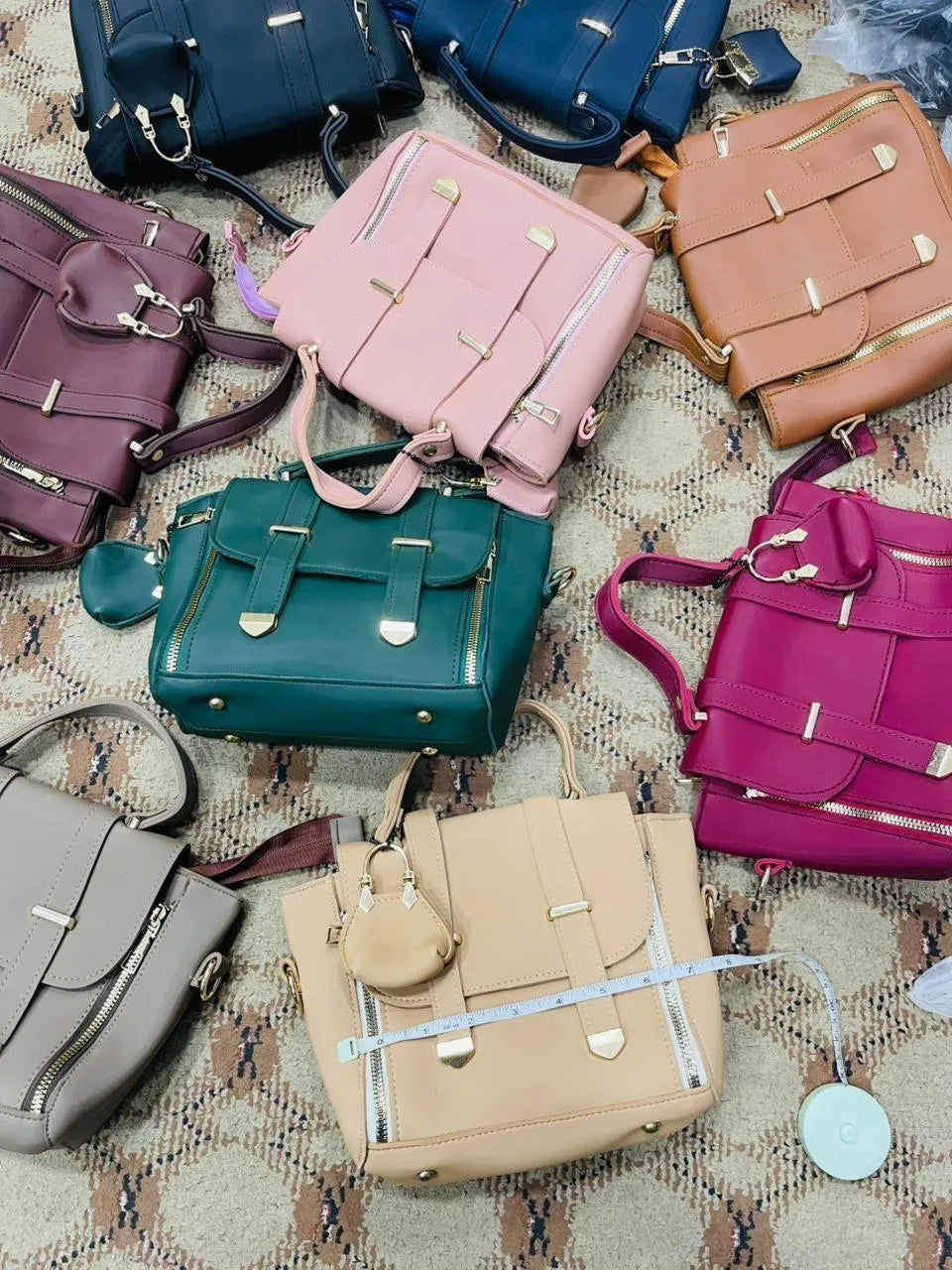 Girl's Rexine Plain Hand Bag