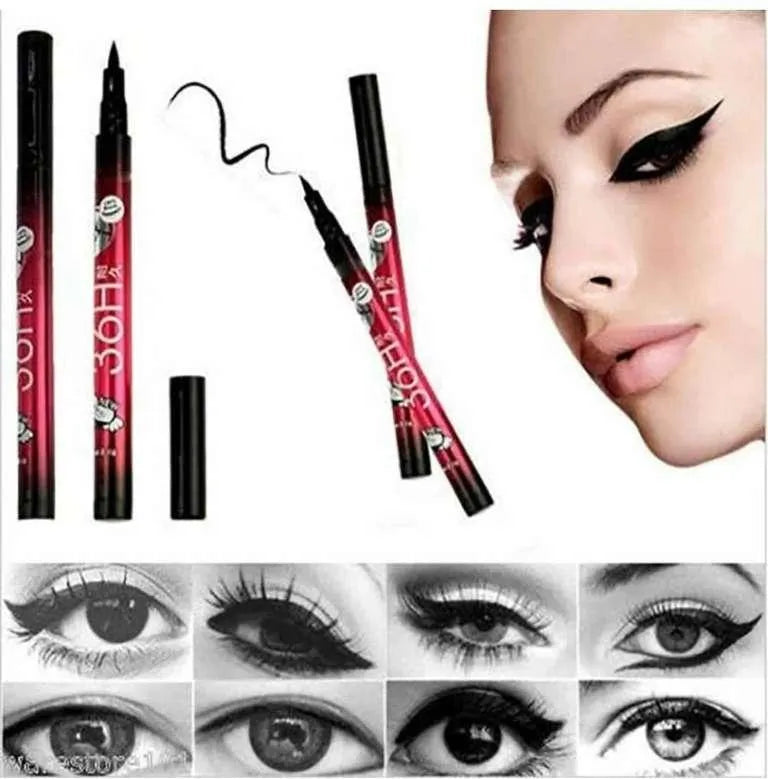 Smudge Proof 36 Hour Long Lasting Liquid EyeLiner Pack Of 12