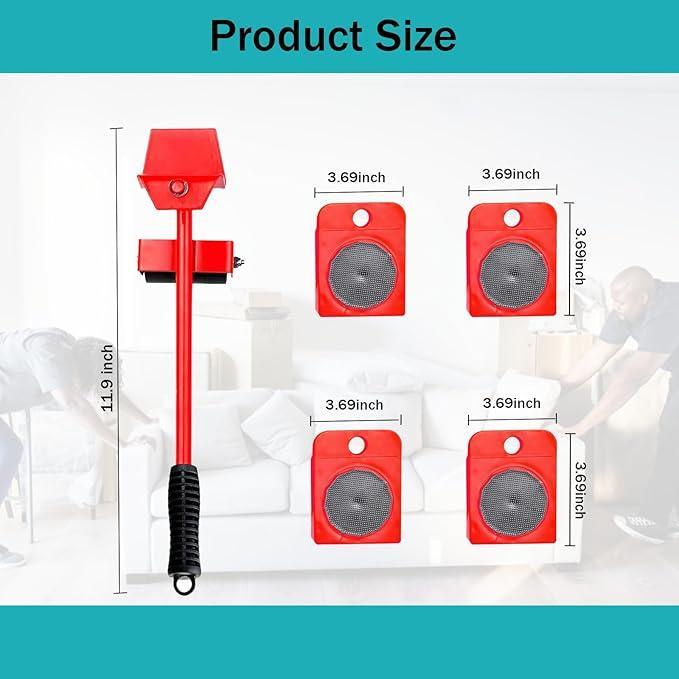 10 Pcs Metal Furniture Mover Tool Set