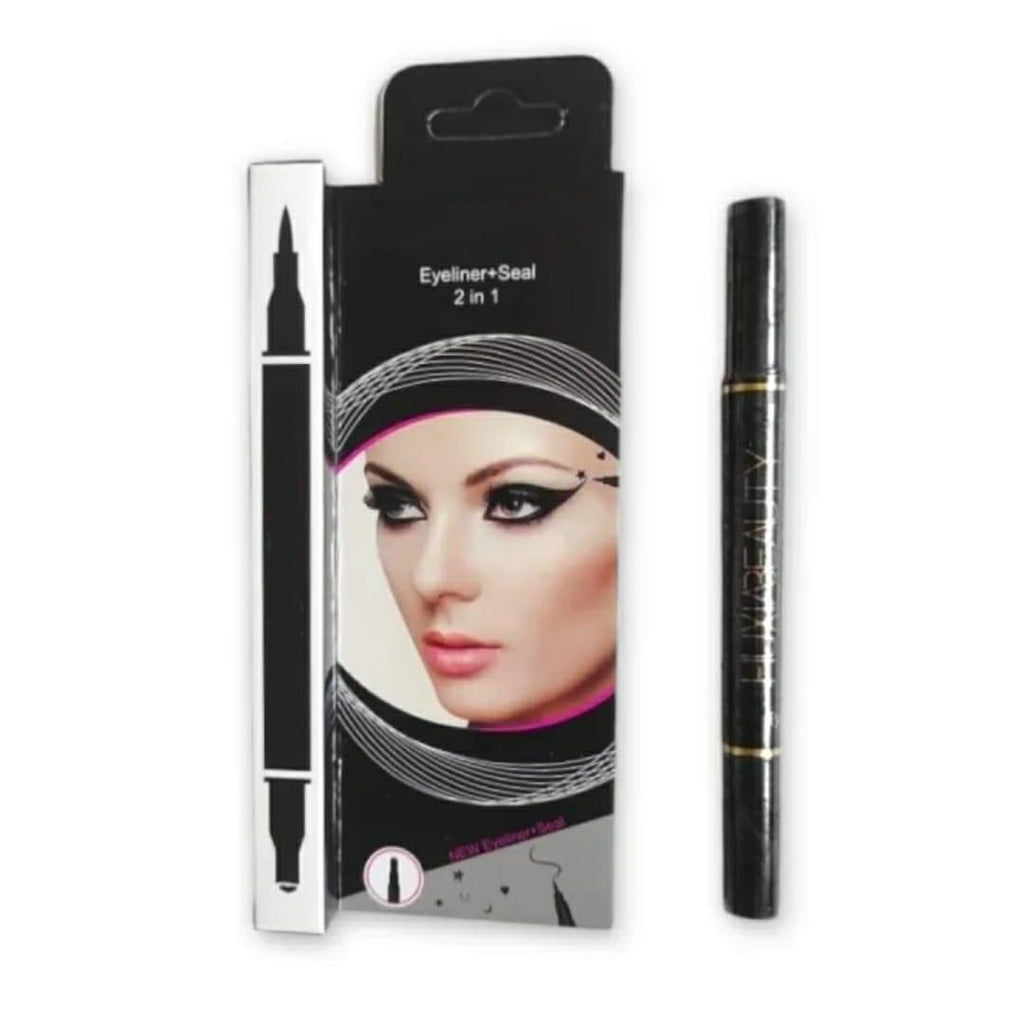 2 In 1 Waterproof Stamp Eyeliner - Smudge Proof Liquid Makeup
