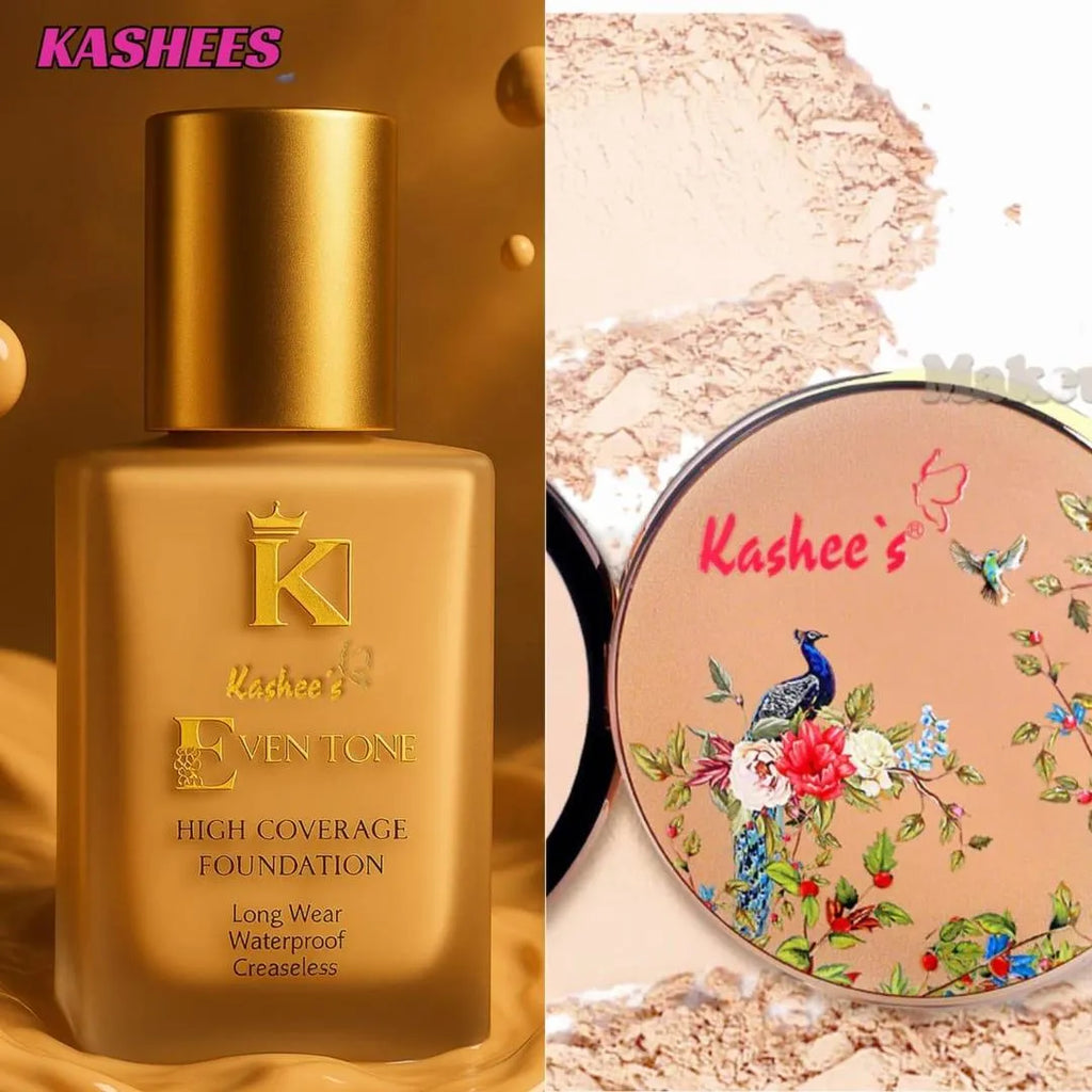 Kashees Foundation And Compact Powder Deal, Buy 1 Get 1 Free
