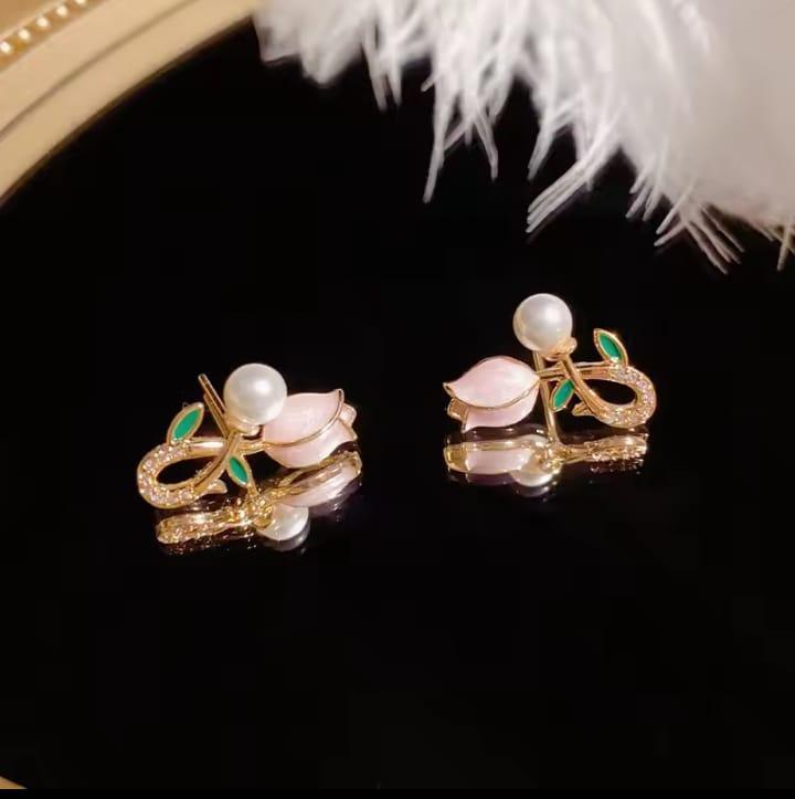 Funky 925 Sterling Silver Zircon Earrings