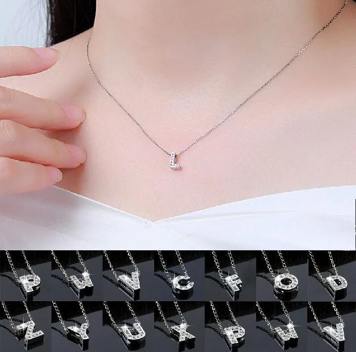 Necklace Alphabet A Silver