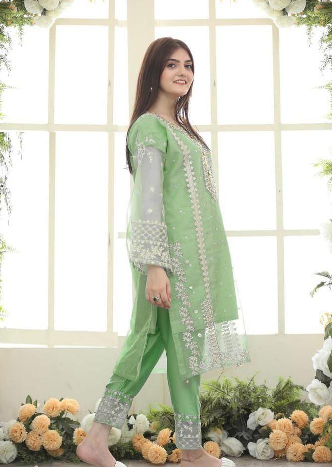 Elegant Women's Stitched Embroidered Suit Set - 3 Pcs