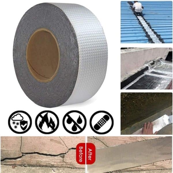 1.5m Super Strong Waterproof Butyl Aluminum Rubber Foil Tape