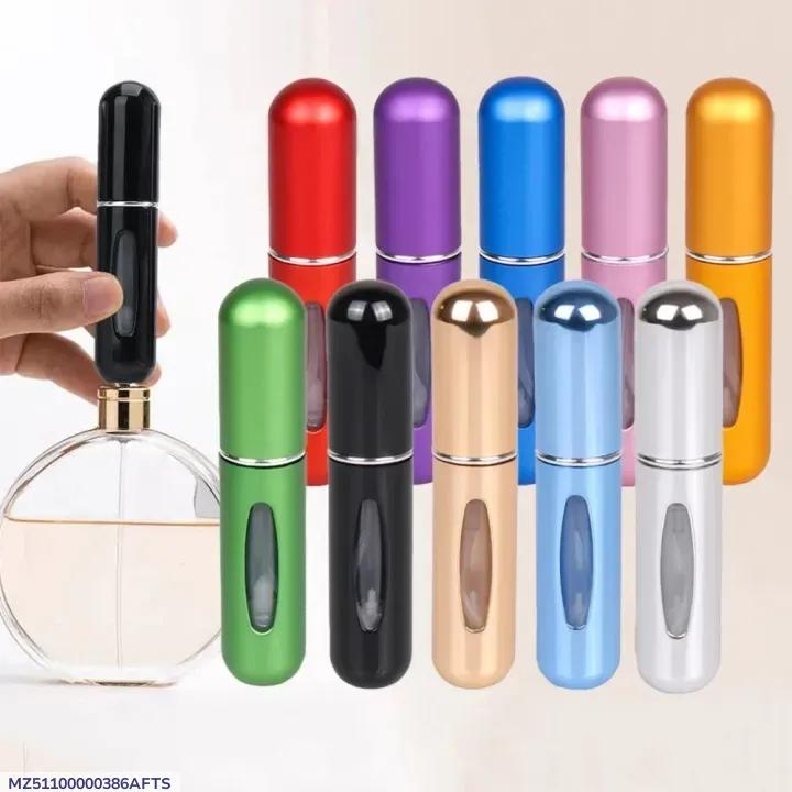 10 Pcs Reusable Multicolor Perfume Refiller - Perfect Storage Solution