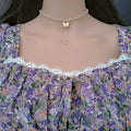 1 Pc Alloy Silver Plated Double Layered Butterfly Design Pendant