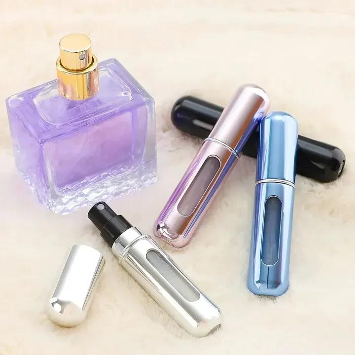 10 Pcs Reusable Multicolor Perfume Refiller - Perfect Storage Solution