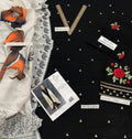3 Pcs Women's Unstitched Embroidered Suit