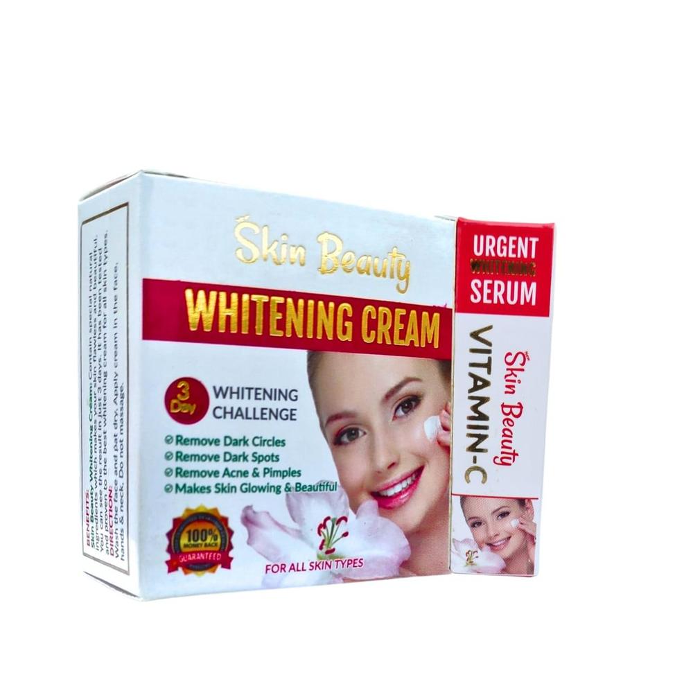 Skin Beauty Whitening Cream With Vitamin C Serum