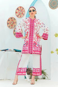 2 Pcs Women's Stitched Swiss Lawn Printed Co-Ord Set