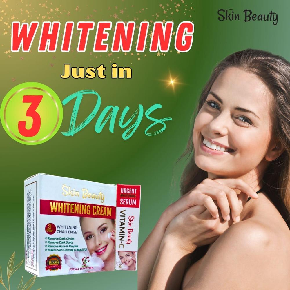 Skin Beauty Whitening Cream With Vitamin C Serum