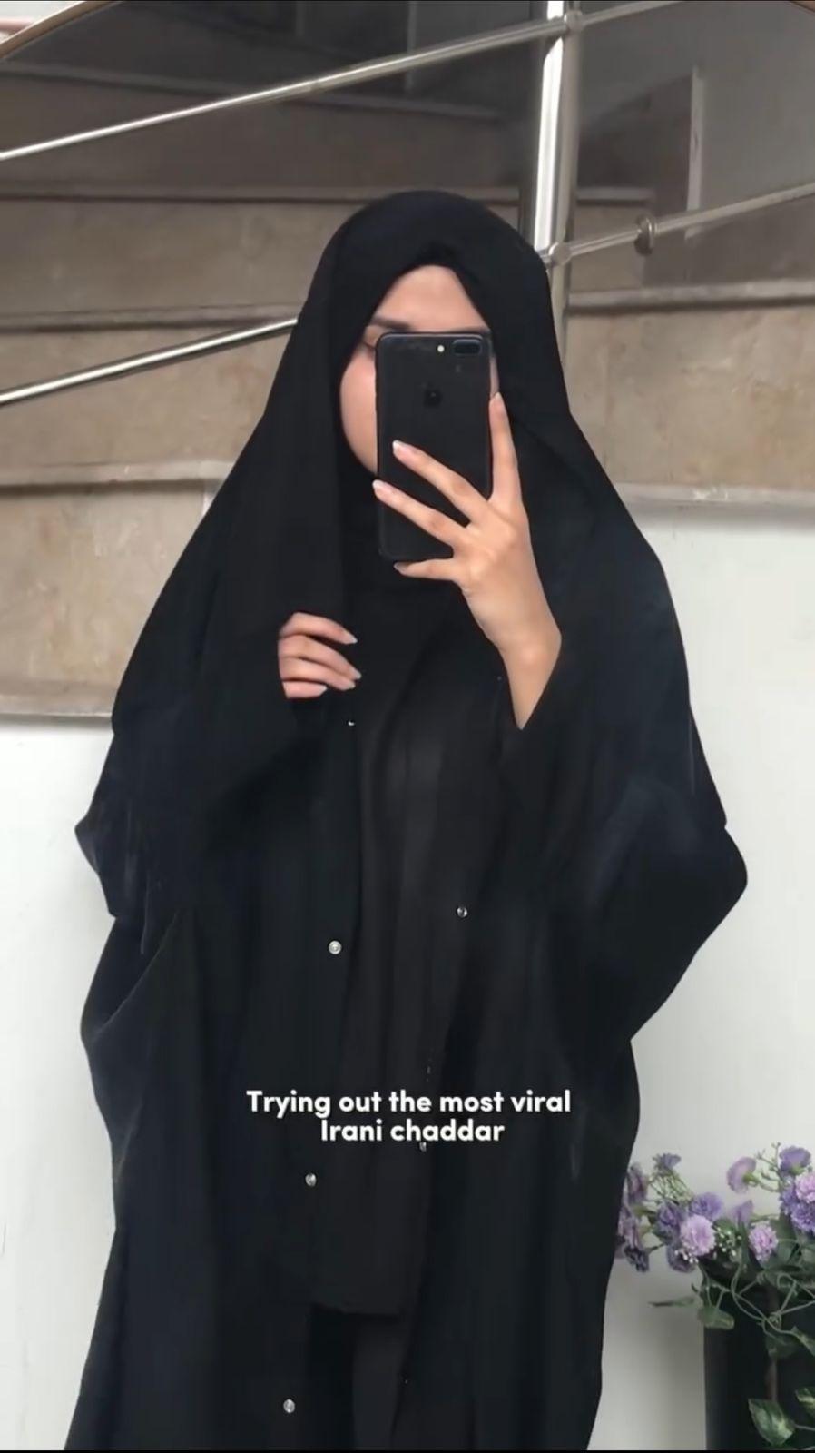 1 Pc Georgette Plain Irani Chadar