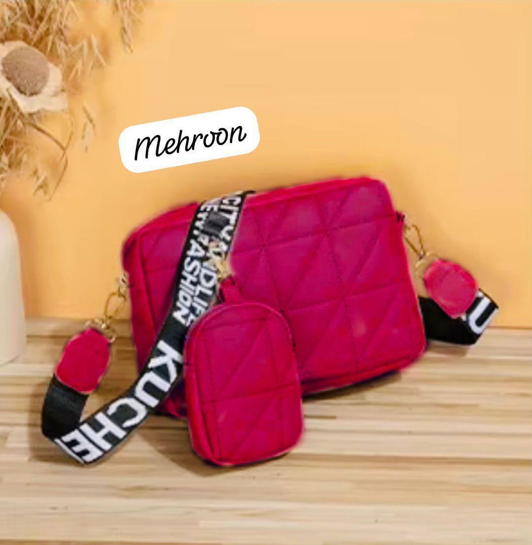 Stylish Girl's Multicolor Crossbody Bag - 1 Pc