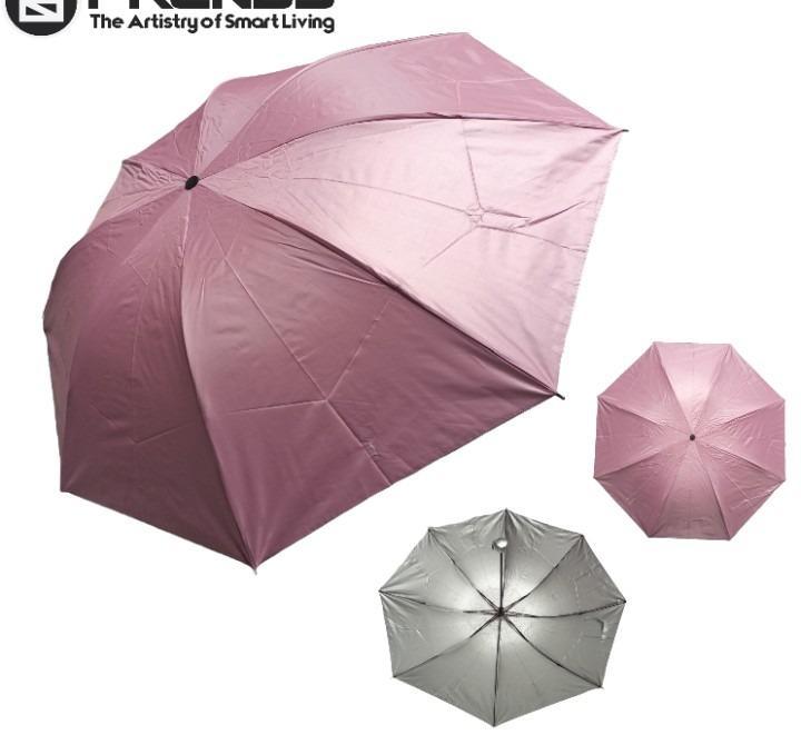 1 Pc Weather-Resistant Black Fiberglass Umbrella - Easy-To-Use Outdoor Companion