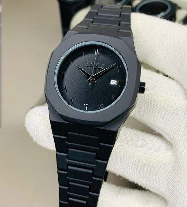 Full Black Aura Quartz Watch – Lightweight Design, , Premium Quality & Finish – Best Quality Analog Watch For Boys – Watch For Men | Full Black Color Watch